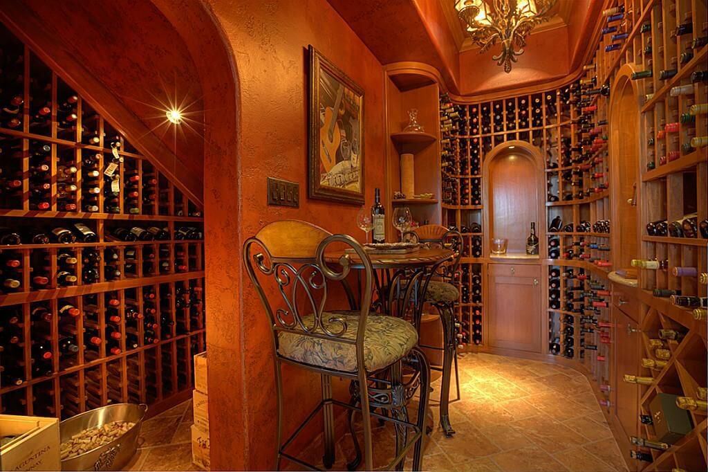 richly designed wine cellar room with chandelier floor to ceiling wine cabinets and - Wine Cellar Design Ideas richly designed wine cellar room with chandelier floor to ceiling wine cabinets and - Wine Cellar Design Ideas