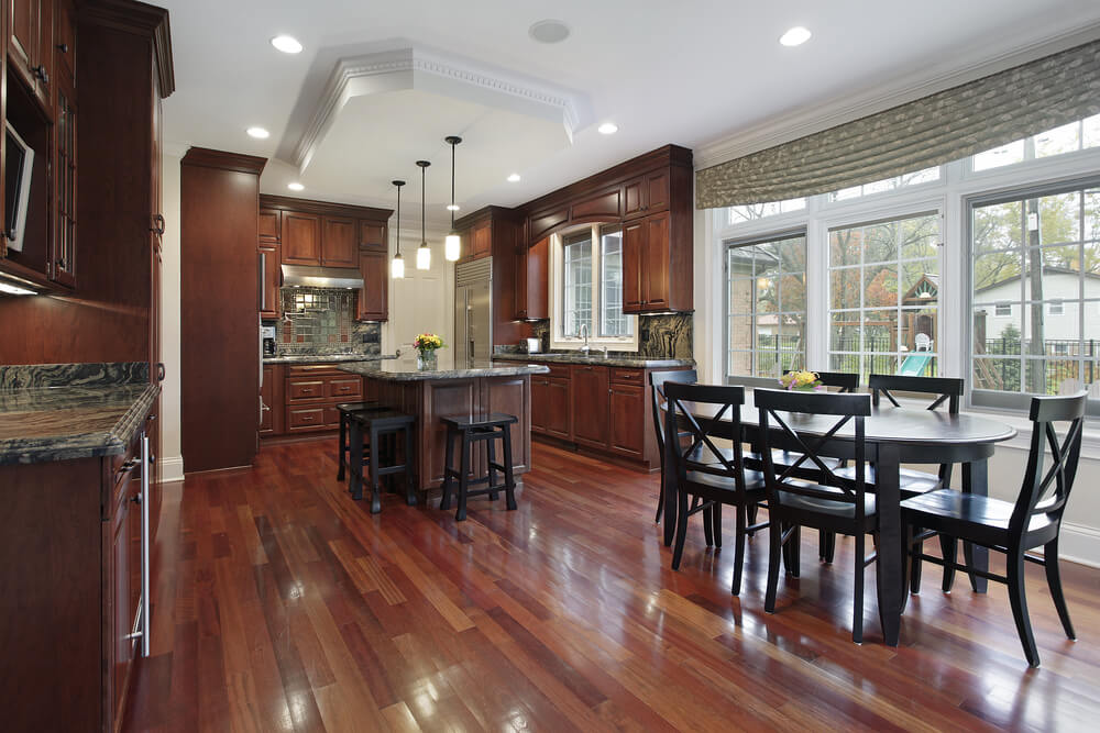 43 Kitchens with Extensive Dark Wood Throughout