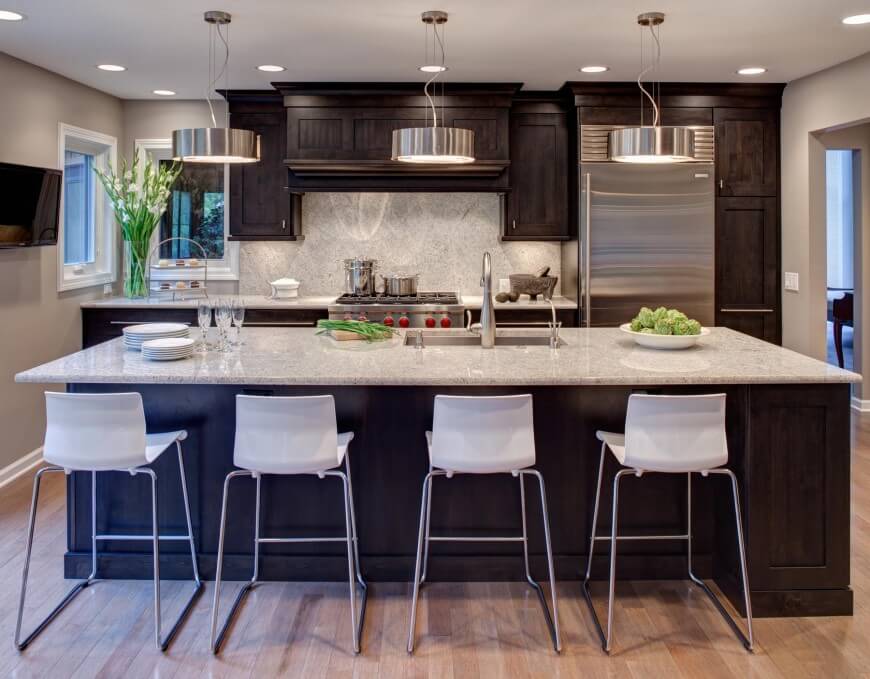 36 inspiring kitchens with white cabinets and dark granite pictures