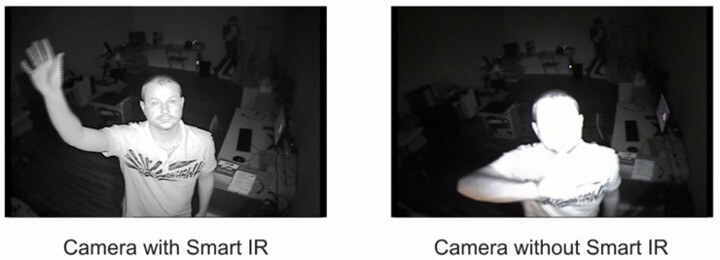 Camera with Smart Infra-red vs. camera without smart infra-red Camera with Smart Infra-red vs. camera without smart infra-red