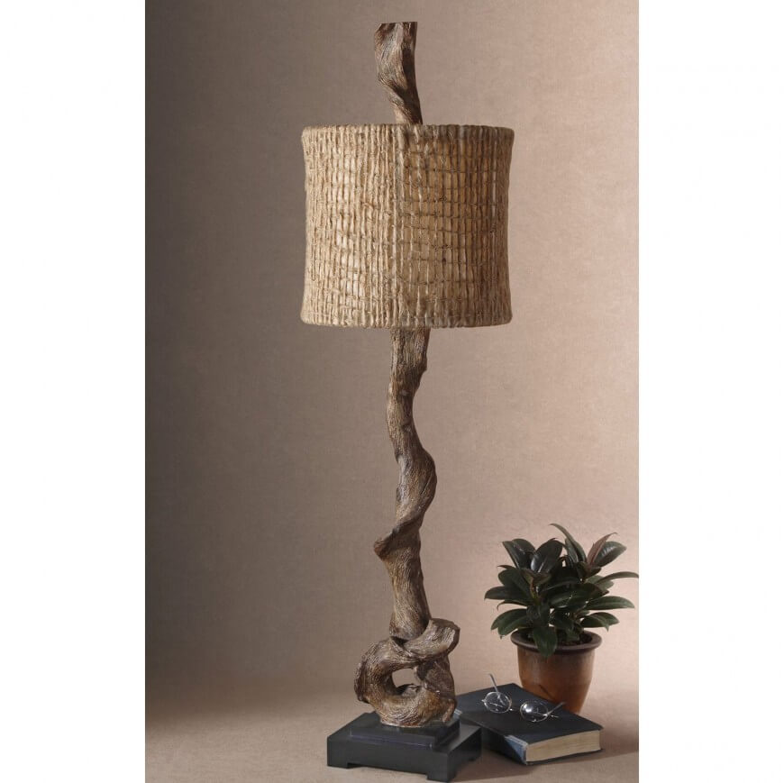 Our Second Buffet Lamp Is A Unique Piece Done In Natural Rustic Style Our Second Buffet Lamp Is A Unique Piece Done In Natural Rustic Style