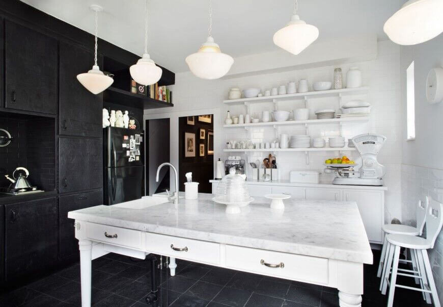 53 fantastic kitchens with black appliances pictures