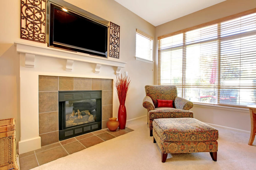 49 Exuberant Pictures of TV's Mounted Above Gorgeous Fireplaces (GREAT