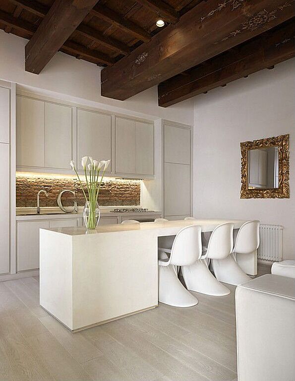 101 Kitchen Islands With Seating for 2, 3, 4, 5, 6 together with 8 (Chairs together with Stools) The chairs inward this kitchen assist to behaviour the contrasting color of the isle farther into 101 Kitchen Islands With Seating for 2, 3, 4, 5, 6 together with 8 (Chairs together with Stools)