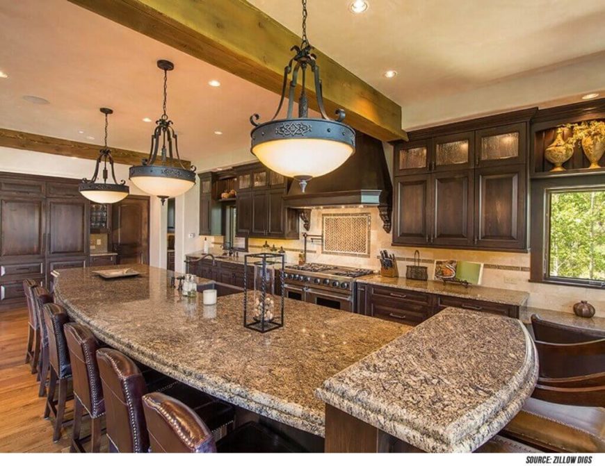 101 Kitchen Islands With Seating for 2, 3, 4, 5, 6 together with 8 (Chairs together with Stools) The chairs inward this kitchen assist to behaviour the contrasting color of the isle farther into 101 Kitchen Islands With Seating for 2, 3, 4, 5, 6 together with 8 (Chairs together with Stools)