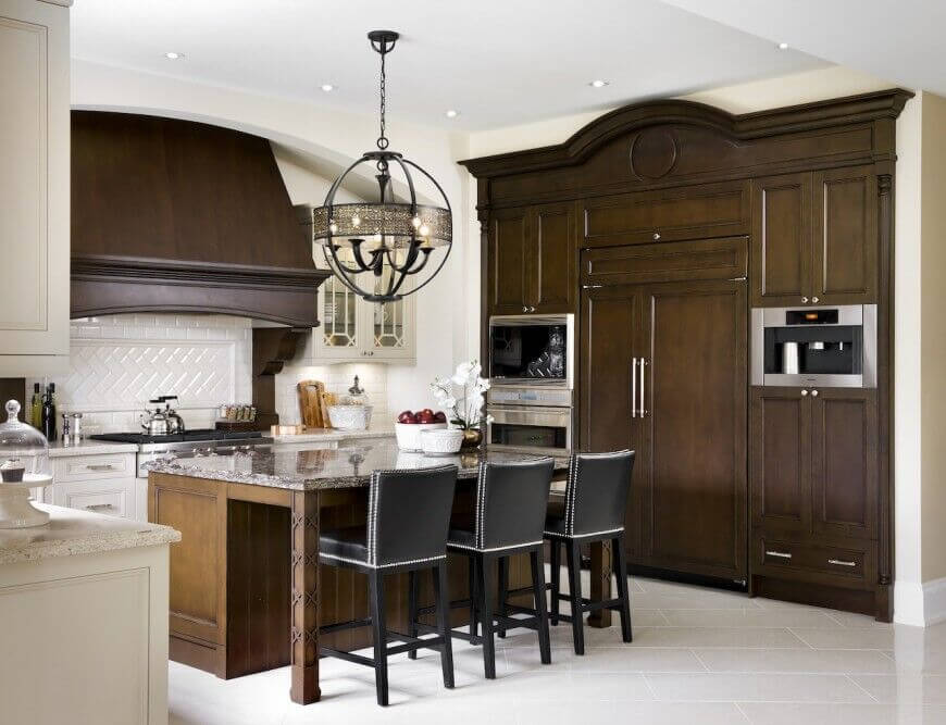 101 Kitchen Islands With Seating for 2, 3, 4, 5, 6 together with 8 (Chairs together with Stools) The chairs inward this kitchen assist to behaviour the contrasting color of the isle farther into 101 Kitchen Islands With Seating for 2, 3, 4, 5, 6 together with 8 (Chairs together with Stools)