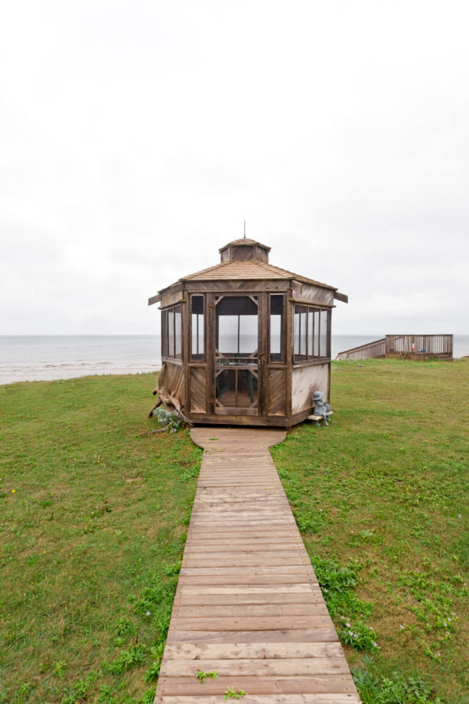 This waterside gazebo provides a great place to relax on your way to the beach, or works well as a spot to dry off on your way back. It is also a place where you can have a nice meal overlooking the water without having to worry about insects spoiling your meal. This waterside gazebo provides a great place to relax on your way to the beach, or works well as a spot to dry off on your way back. It is also a place where you can have a nice meal overlooking the water without having to worry about insects spoiling your meal.