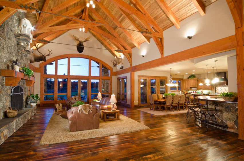 17 different types of living room styles (pictures & examples) Désign chalet Fireplace