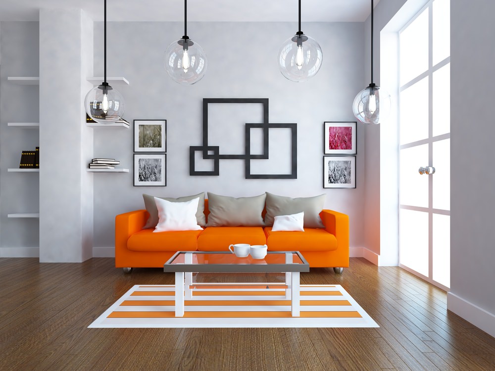 40 Orange Living Room Ideas (Photos)