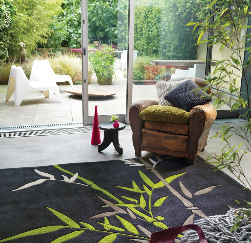 Rug with colors that complement the room colors Rug with colors that complement the room colors