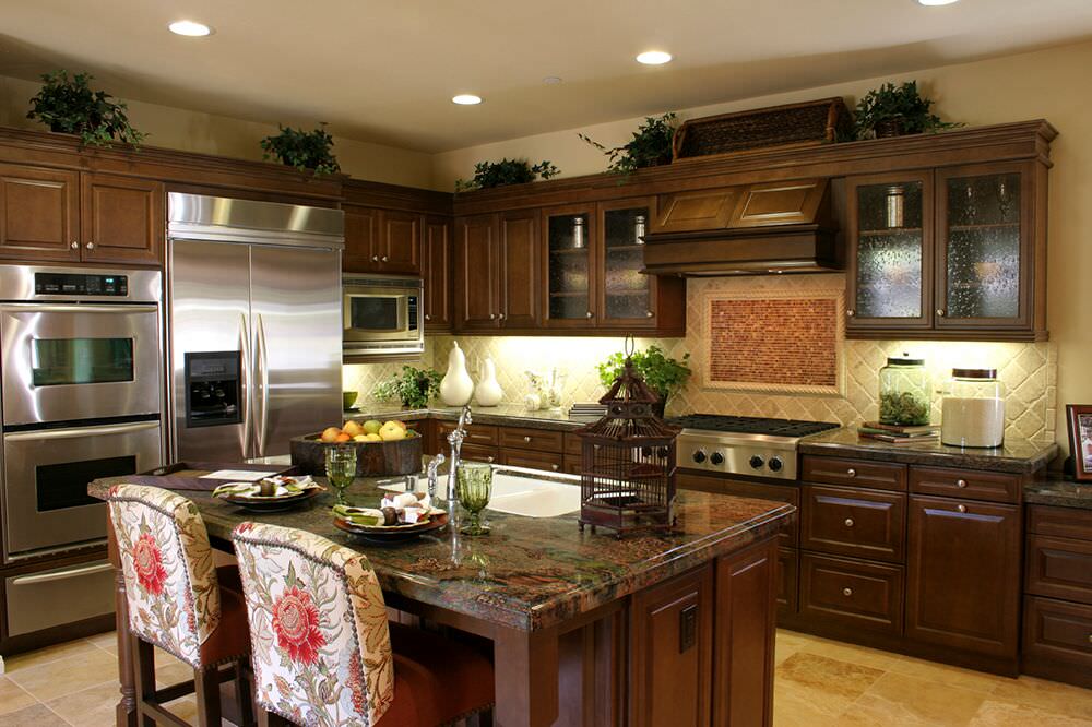 double wall oven kitchen design