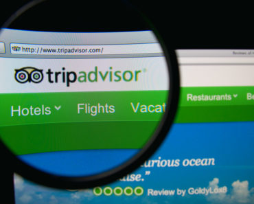 Screenshot of the TripAdvisor Website