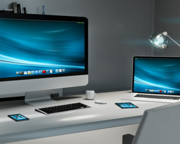 Modern computer desk