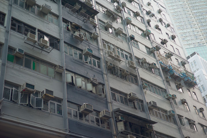 Grey buildings - Hong Kong