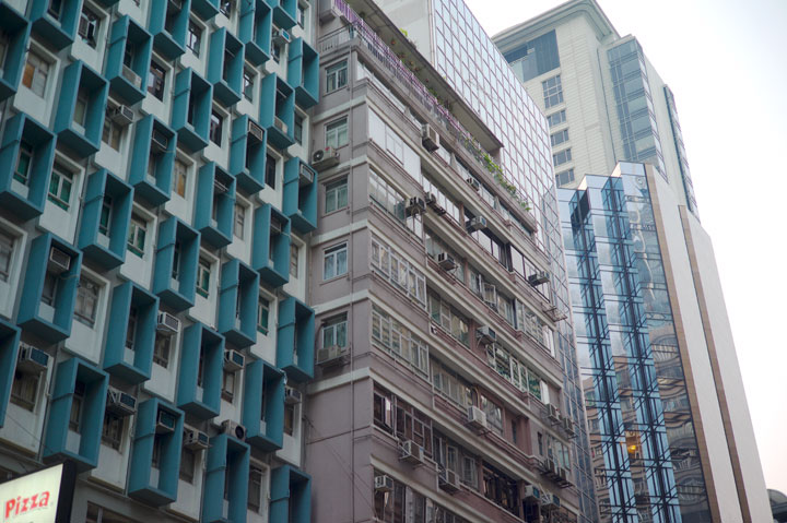 Grey buildings  - Hong Kong