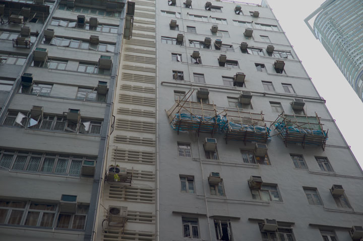 Grey buildings - Hong Kong