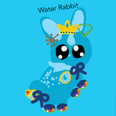 Water Rabbit Adopt Me Adopt Me! Water Rabbit ๐ #art Remix by HAPPii