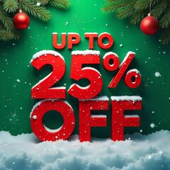 Freepik  up to 25 off christmas banner bold red and green t  99065 1765603774