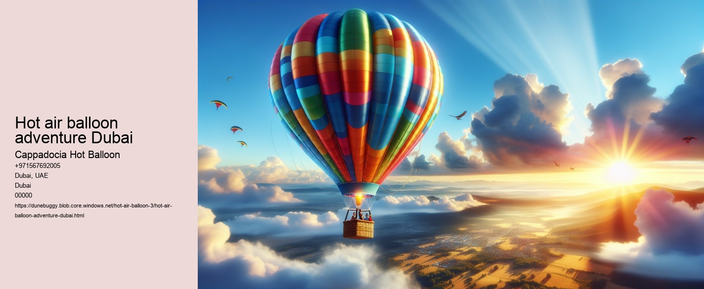 Hot air balloon adventure Dubai
