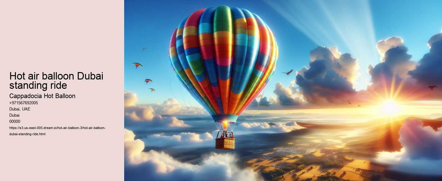Hot air balloon Dubai standing ride