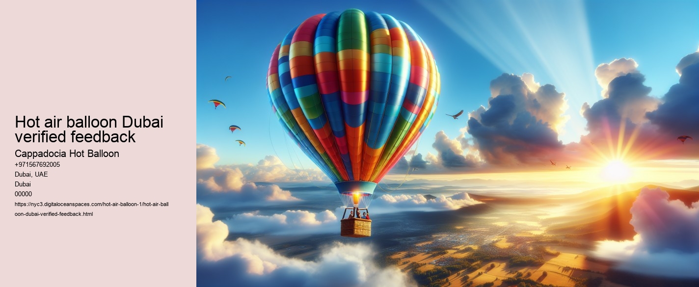 Hot air balloon Dubai verified feedback