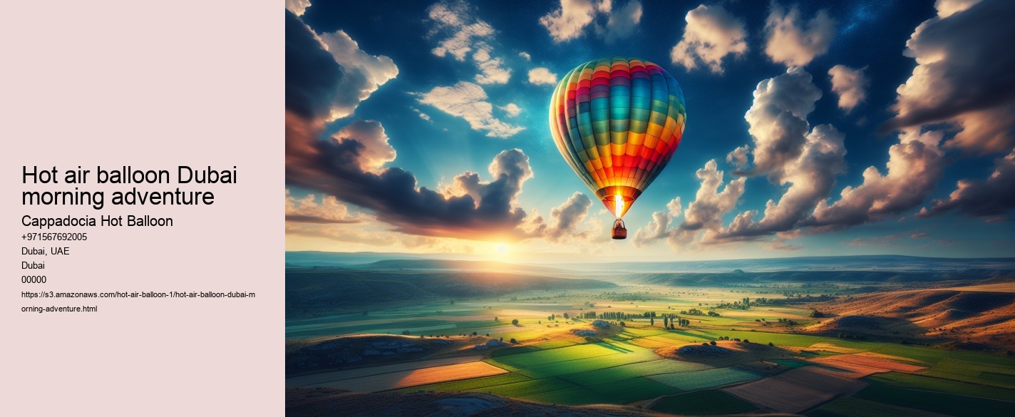 Hot air balloon Dubai morning adventure