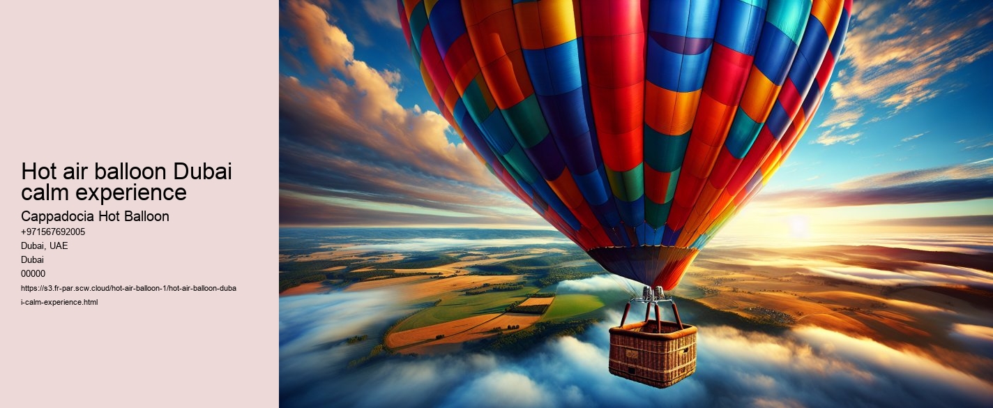 Hot air balloon Dubai calm experience
