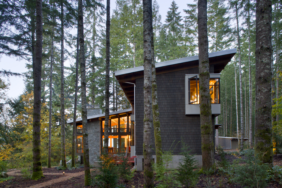 House in the Trees - Modern Cabin Design