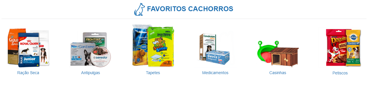 Vitrine loja virtual por categorias 2