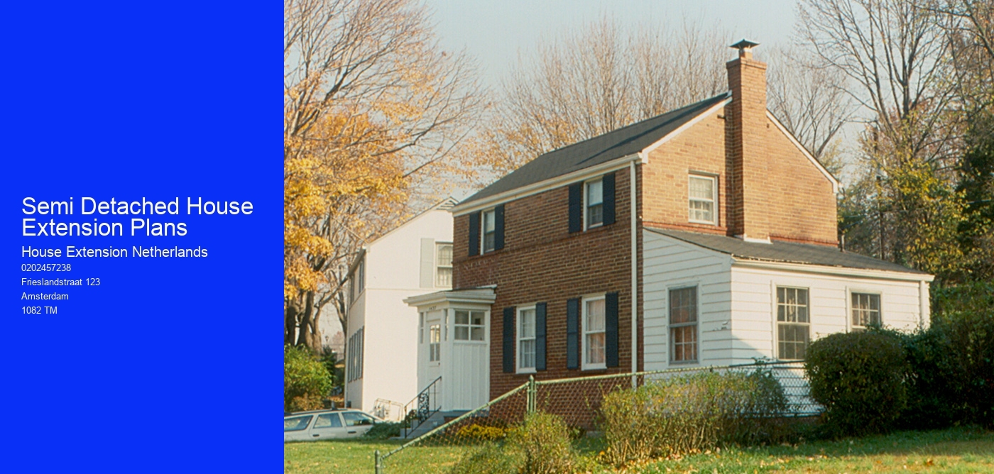 Semi Detached House Extension Plans