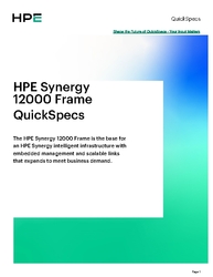HPE Synergy 12000 Frame QuickSpecs thumbnail