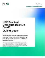 HPE ProLiant Compute DL340e Gen12 QuickSpecs thumbnail
