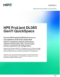 HPE ProLiant DL365 Gen11 QuickSpecs thumbnail