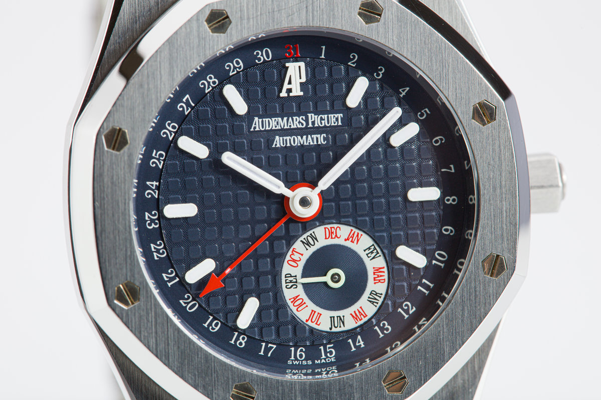 25920st FS: 2009 Audemars Piguet Royal Oak 25920ST Annual Calendar Blue Dial ...