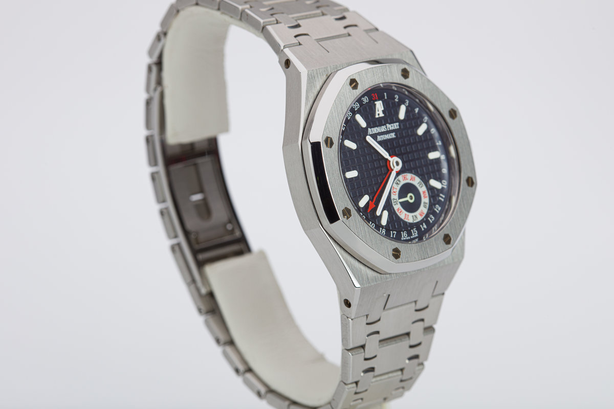 25920st FS: 2009 Audemars Piguet Royal Oak 25920ST Annual Calendar Blue Dial ...