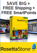 SAVE UP TO 50% + FREE SHIPPING + BONUS SMARTPOINTS on Rosetta Stone