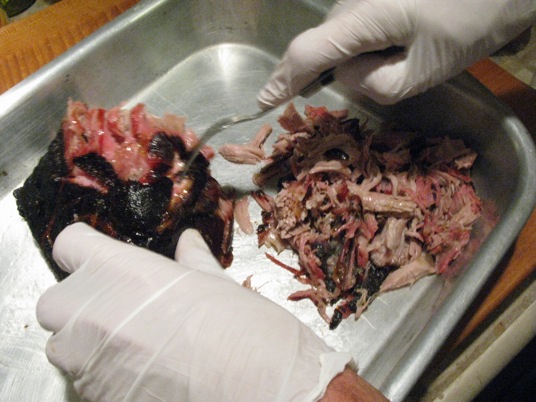 IMG_4006 Pulling pork for sandwiches