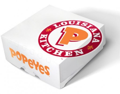 Popeyes Chicken plain box Popeyes Chicken plain box