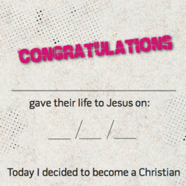 Hillsong Kids Decision Certificates