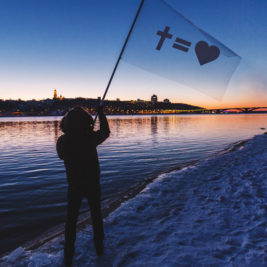 'CrossEqualsLove' Flag | Social Media Campaign