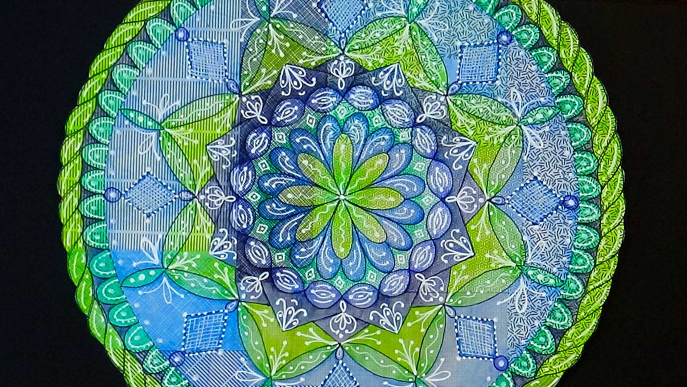 Season 05 - Art Journaling Series - Security Envelope Background Mandala