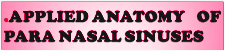 Ppt Applied Anatomy Of Para Nasal Sinuses By Dr Saima Powerpoint Presentation Free To Download Id 70c0ce Odm0m