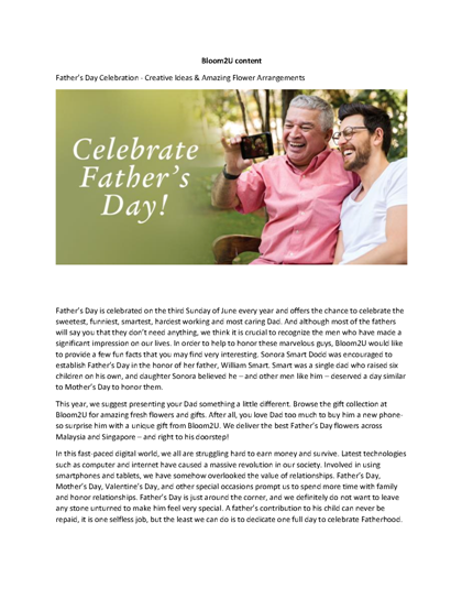 father's day presentation ideas