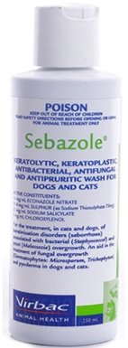 sebazole dog shampoo