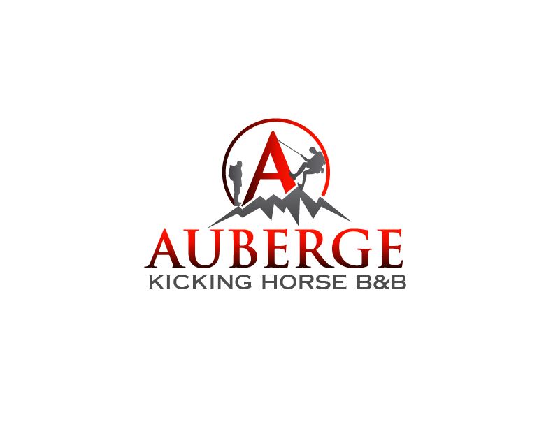 Auberge Kicking Horse B&B, Golden (Canada), Canada Logo Design Contests » Imaginative Logo Design for Auberge Kicking