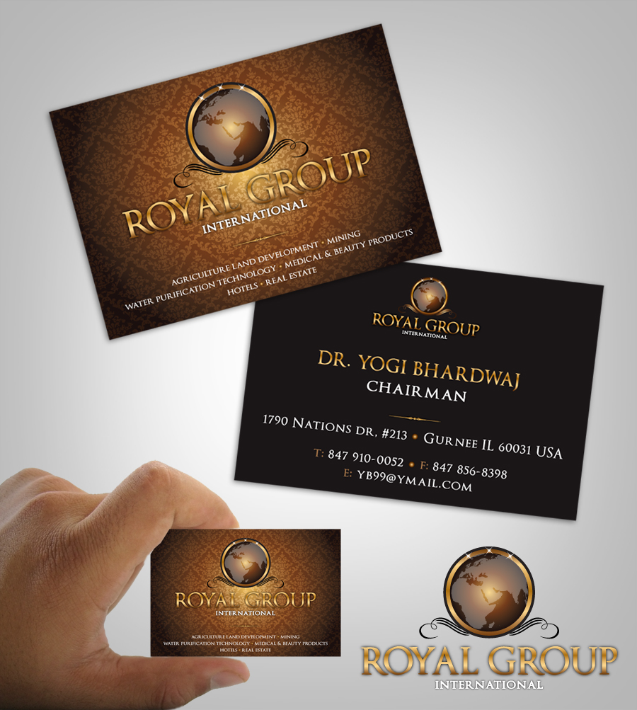 business card design contests » royal group international business card design » design no. 5 by nausigeo hiretheworld business card design contests