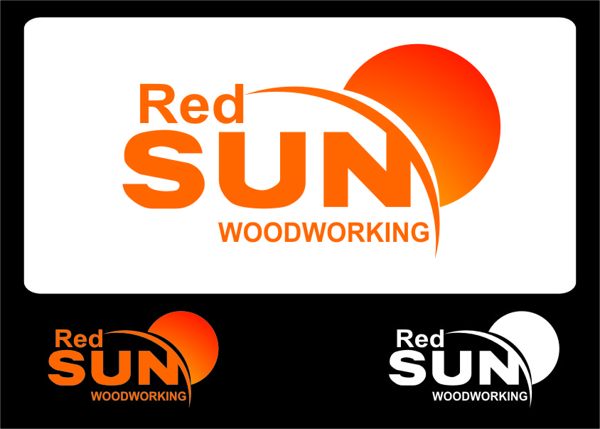  No. 82 in the Logo Design Contest Red Sun Woodworking Logo Design