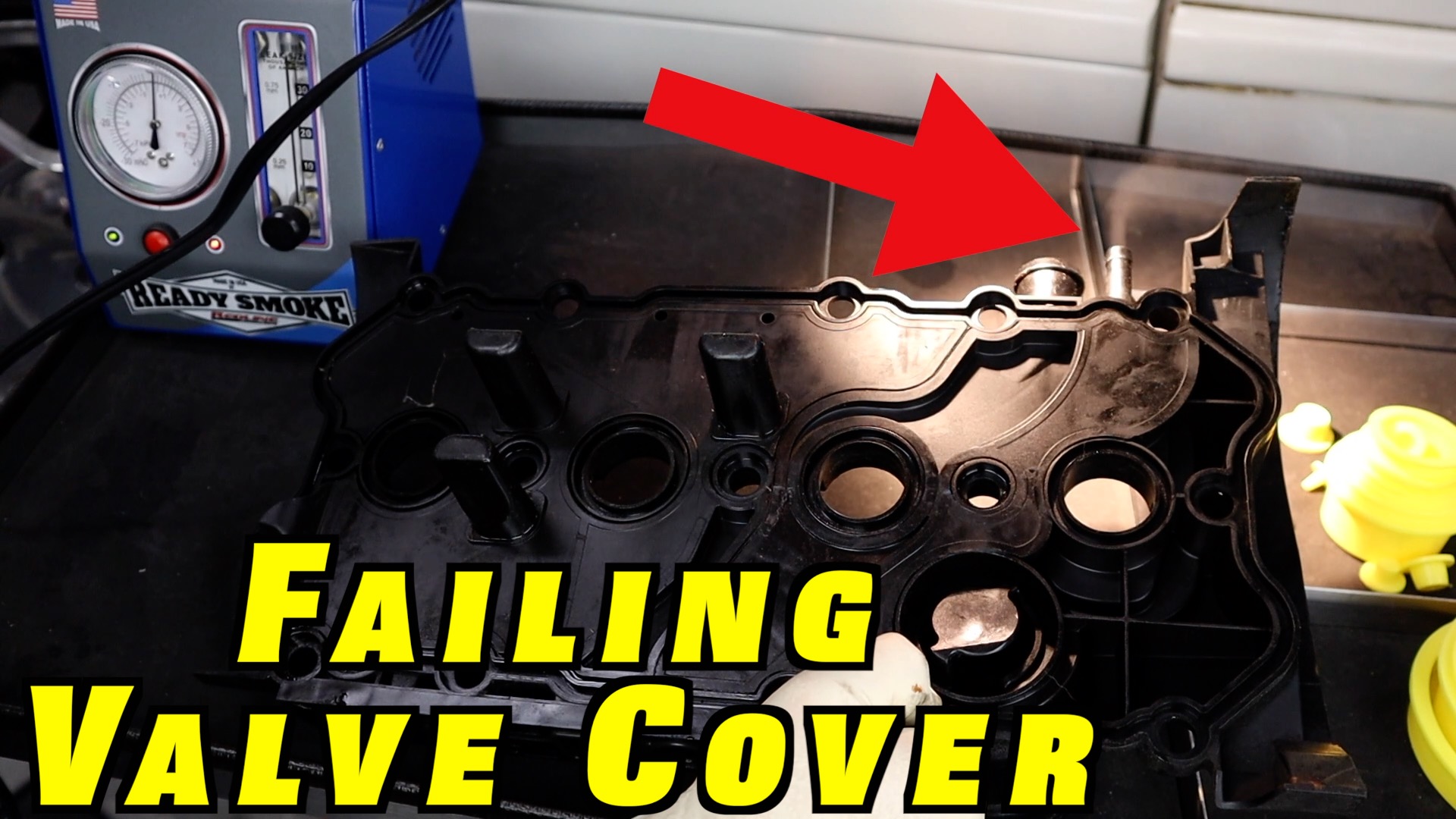 Smoke Testing a Plastic Valve Cover with Built In PCV Humble Mechanic