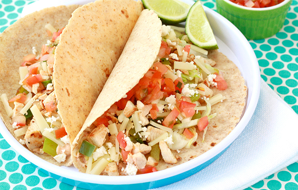 Healthy Baja Chicken Tacos Recipe | Hungry Girl