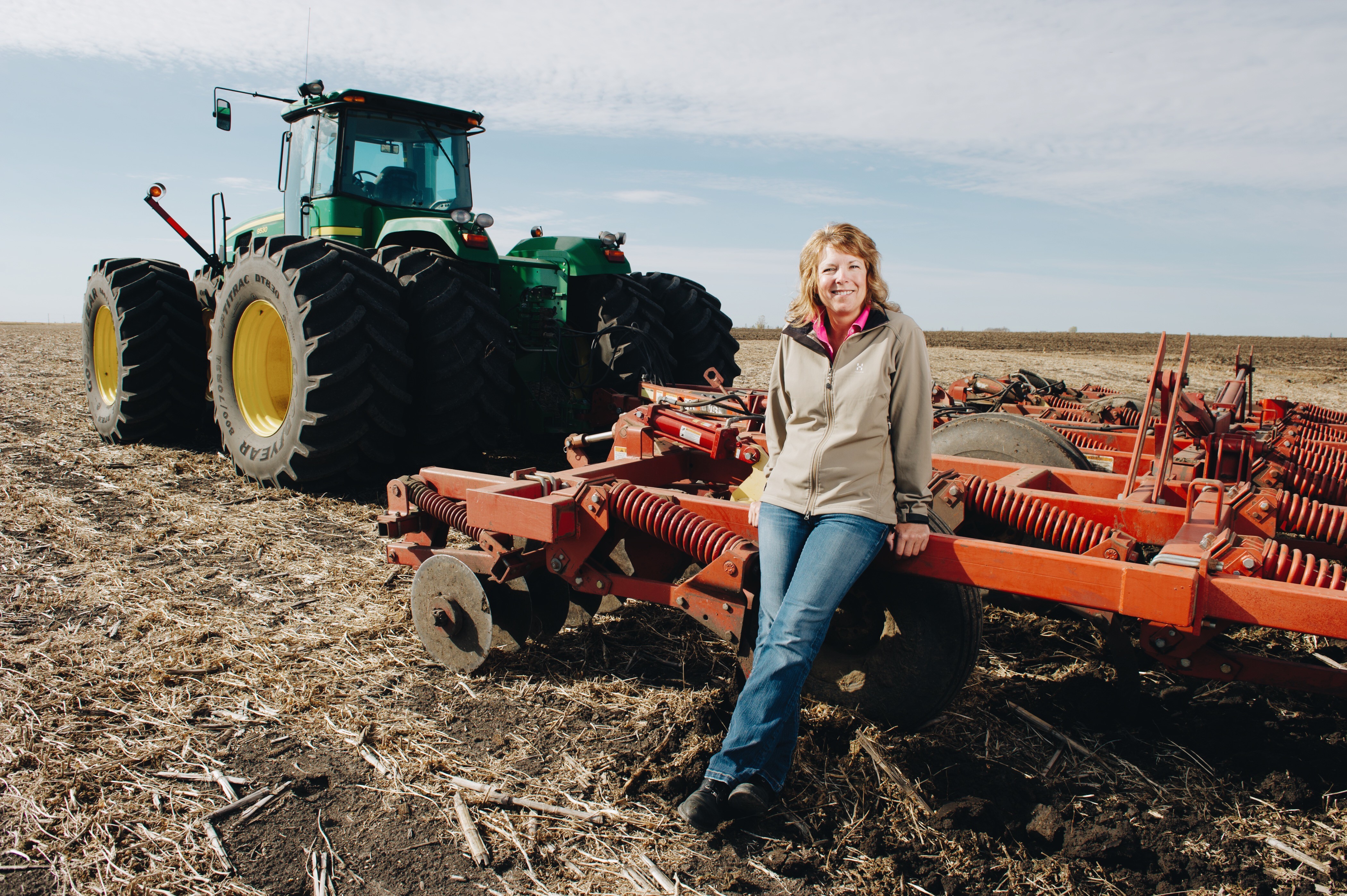 Dawn Scheier on her South Dakota farm.